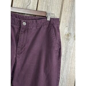 Bonobos Pants Mens 34x30 Plum Purple Athletic Fit Chino Casual Work Office